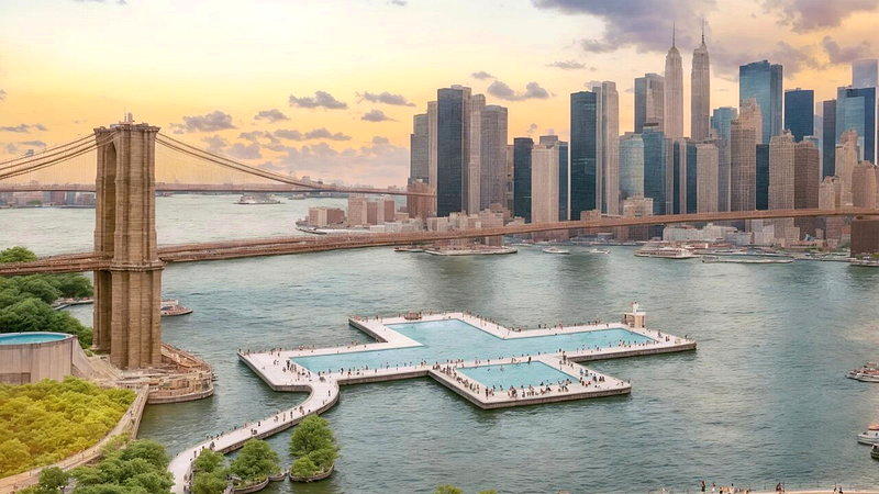 纽约东河浮动泳池再延 至少2027年才能测试