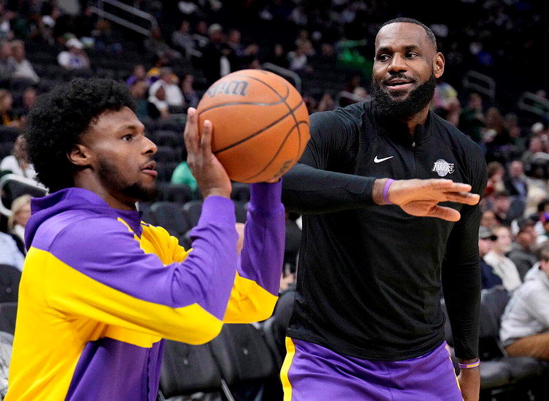 NBA史上首次父子对决 詹姆斯、布朗尼或圣诞节交锋