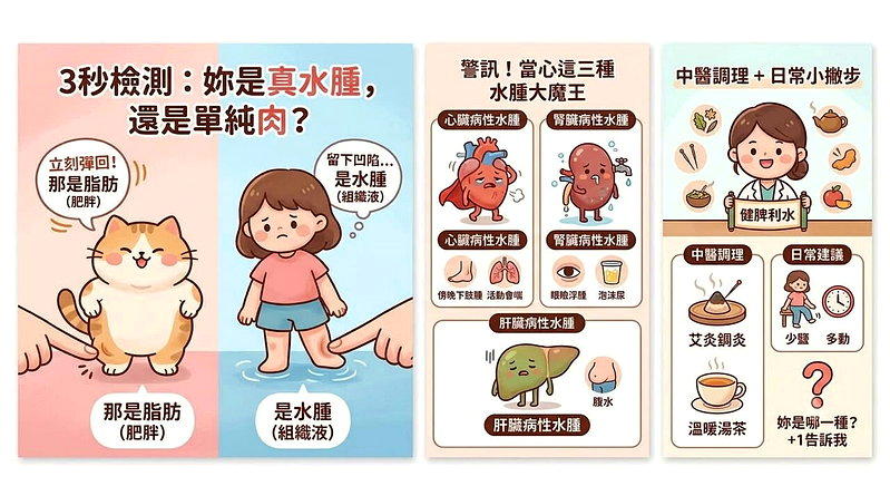 体重增加是变胖还是水肿？ 中医师曝分辨要诀：短时间内增重是水肿